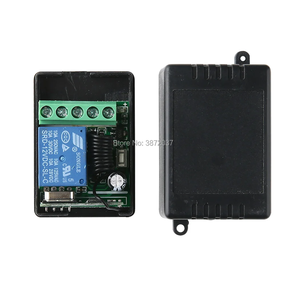 

4pcs DC12V 1CH Relay Module Wireless Remote Control Switch for EV1527 Code Universal 433MHz RF Smart Home Controller Receiver