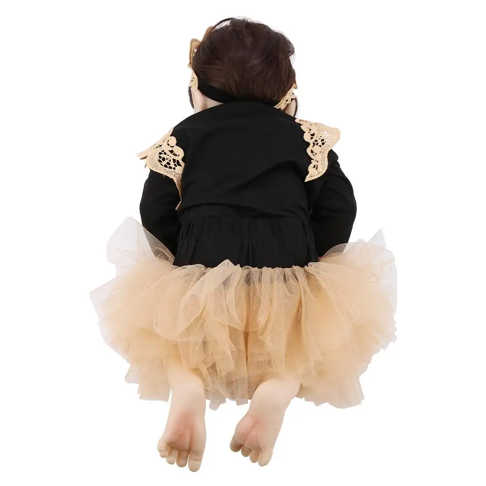 Кукла для маленькой девочки 55 см с платьем большой размер Реалистичная мягкая