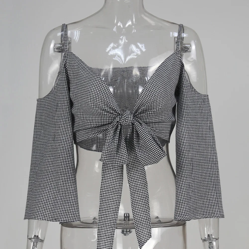 Модный женский укороченный топ сексуальный с открытыми плечами расклешенными