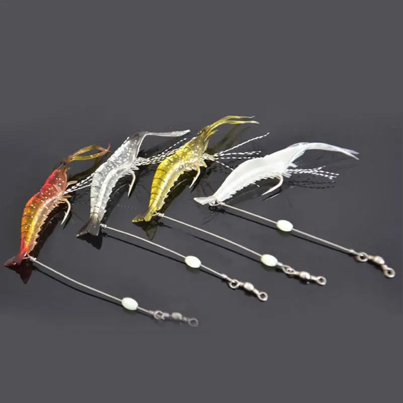 Рыболовные принадлежности Мягкая приманка в виде креветки 9 см/6 г рыболовная