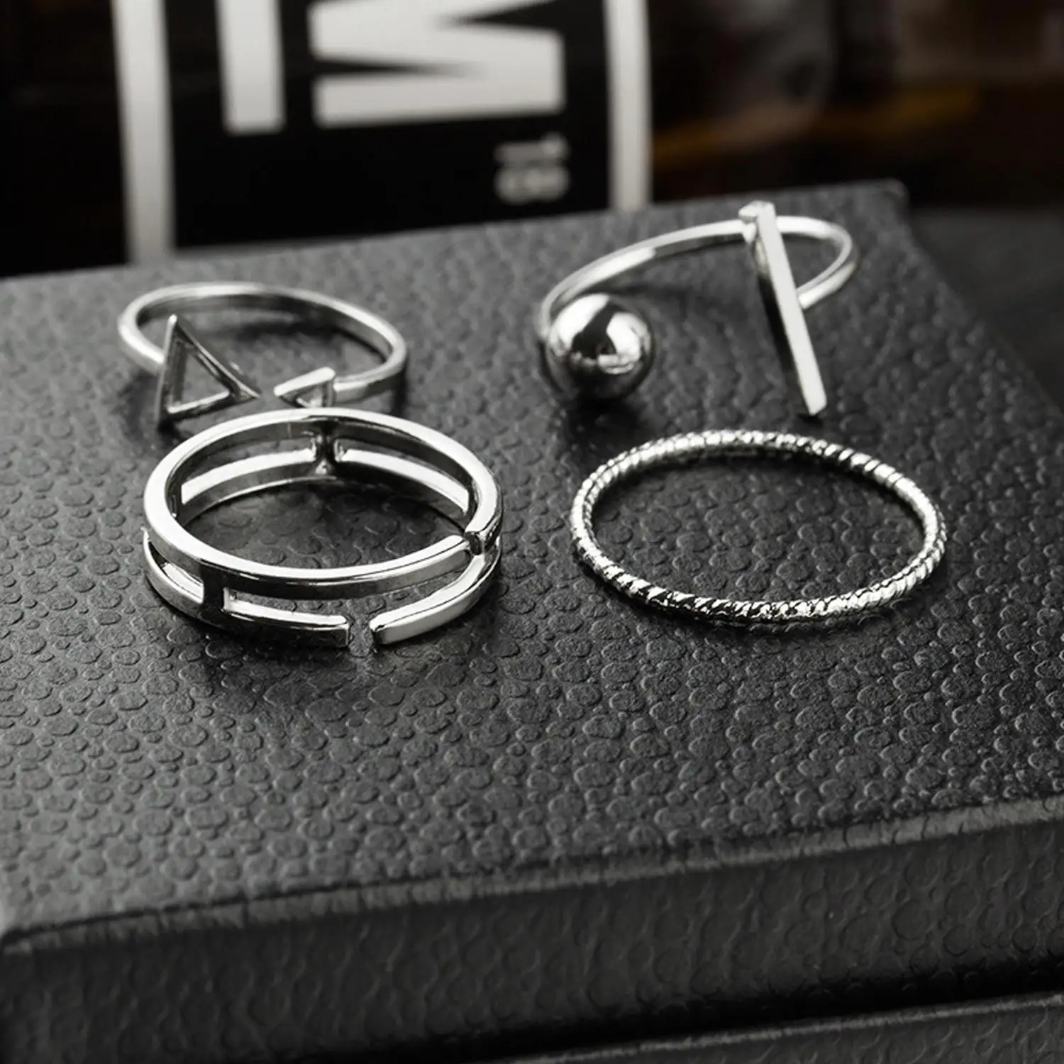 Набор из сплава с покрытием унисекс набор шт серебро геометрические