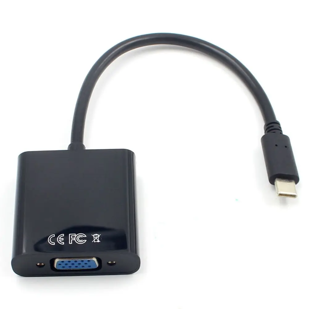 FULL USB3.1 Кабель адаптер типа C VGA USB переходник для передачи видео 1080P Macbook 12 дюймов| |