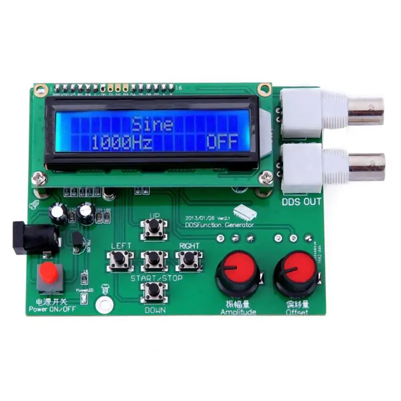 1Hz 65534Hz DC 7V 9V LCD дисплей DDS функция генератор сигналов Модуль Sawtooth треугольная