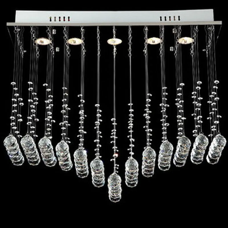 

Luxury Fashion Creative Crystal Ceiling Light Rectangular Simple LED Lamps For Bar Home Lighting Corridor Modern