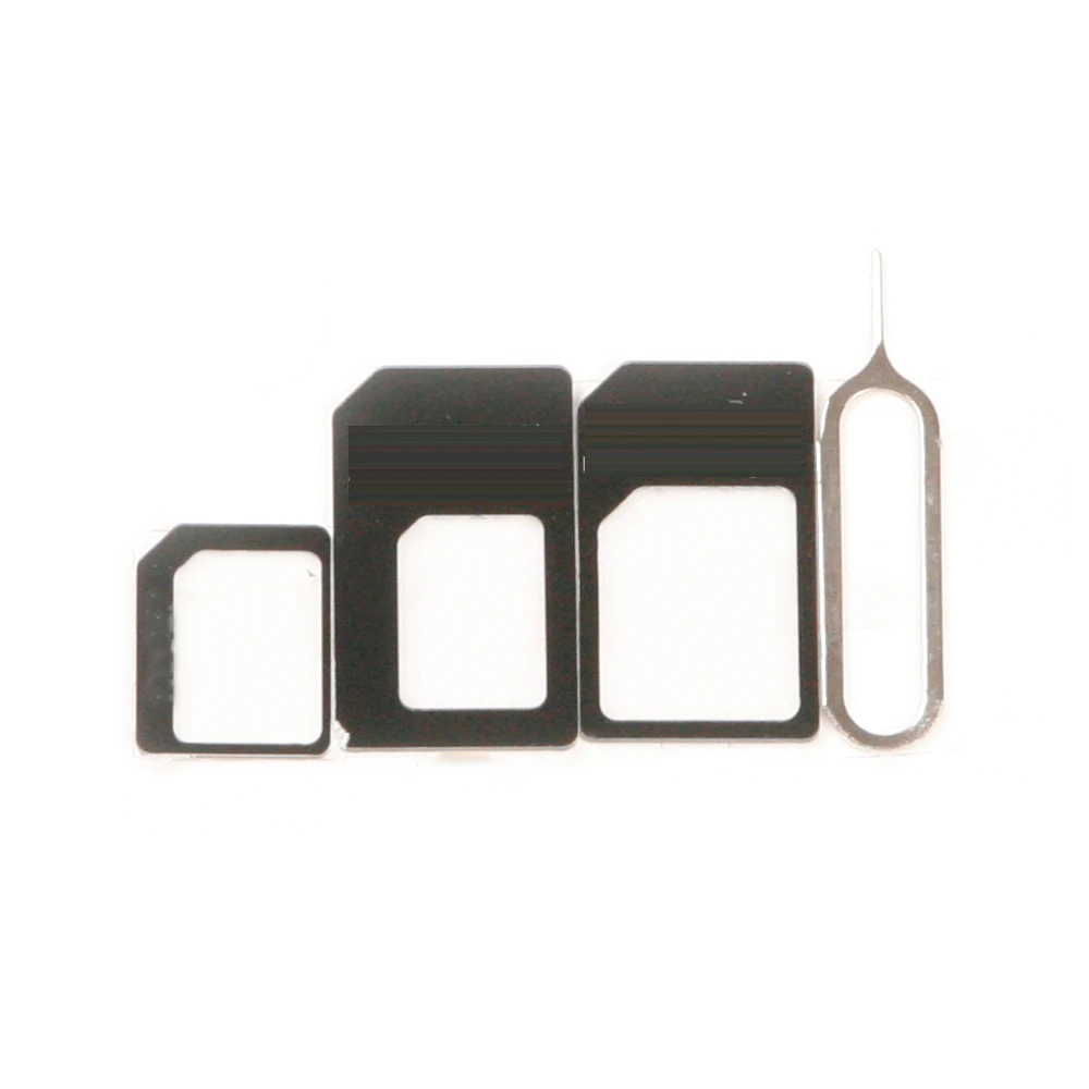 Новый 1/2/3/5/10/50 набор nano SIM адаптер Micro + стандартная Nano 3 в 1 sim карты для iPhone