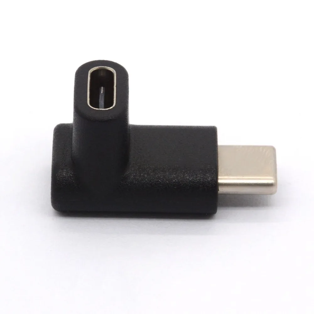 FULL-90 Degree Type C Adapter USB Male to Female Upward and Downward Angled USB-C Adaptor 3.1 Type-C Connector |