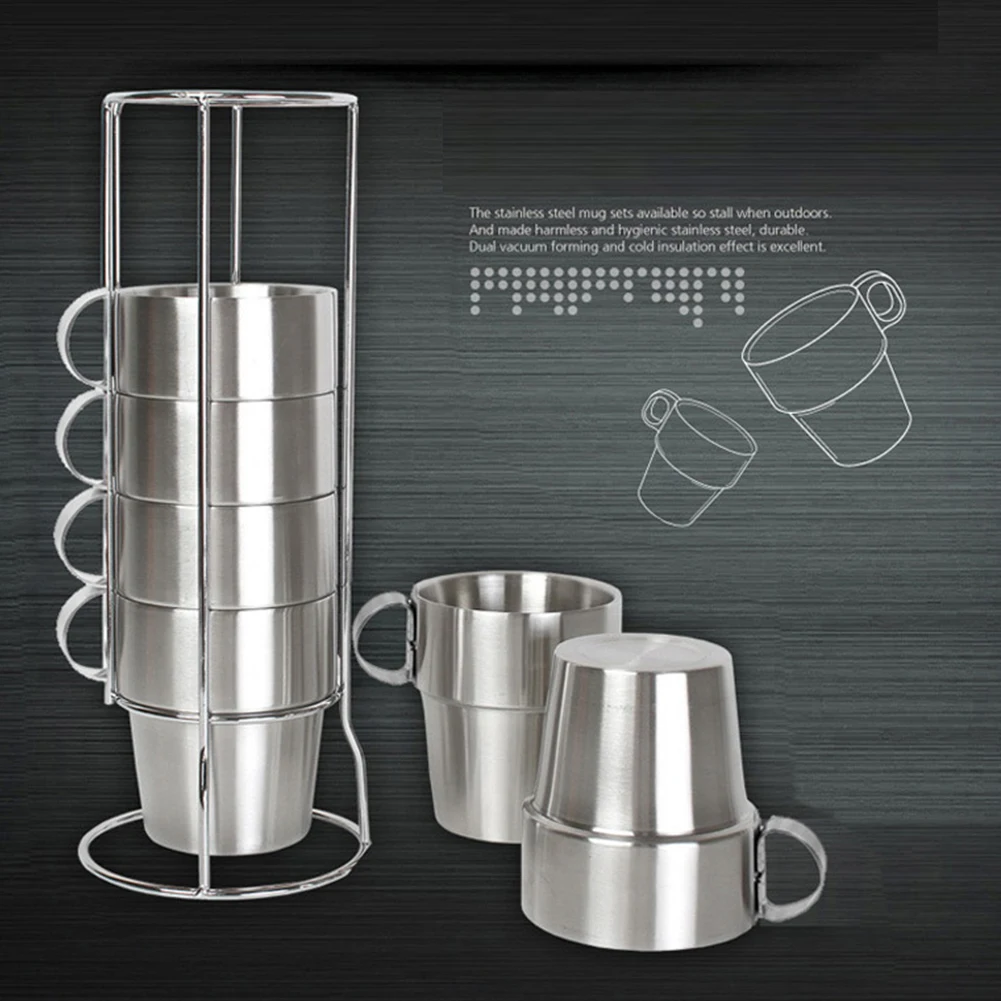 Открытый теплоизоляция чай портативный двухслойная кружка кофе чашка Питьевая