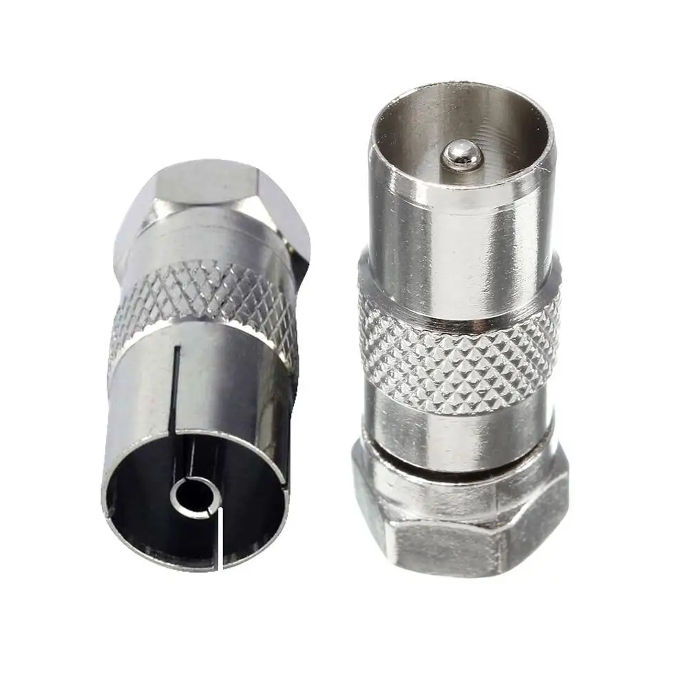 Антенный штекер F типа для коаксиального радиочастотного антенного штекера 1x