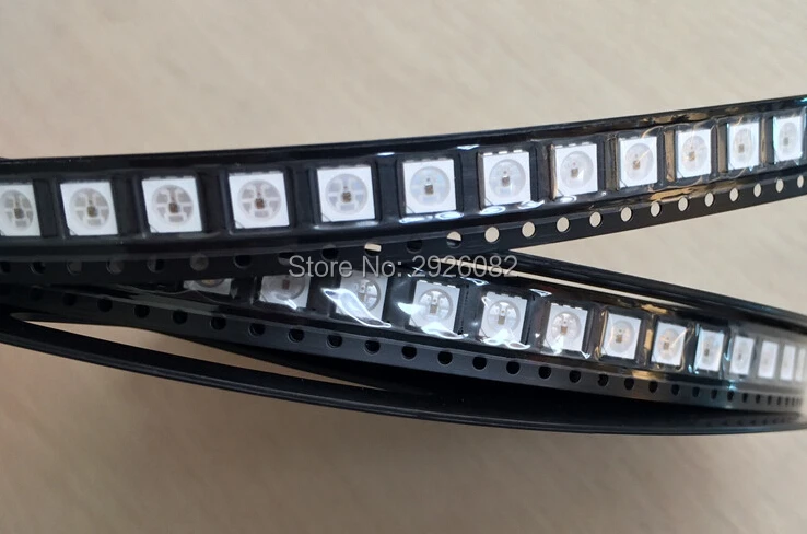 5 в SK9822 светодиодный чип полноцветный 5050 SMD RGB (обновление APA102) 6 контактов