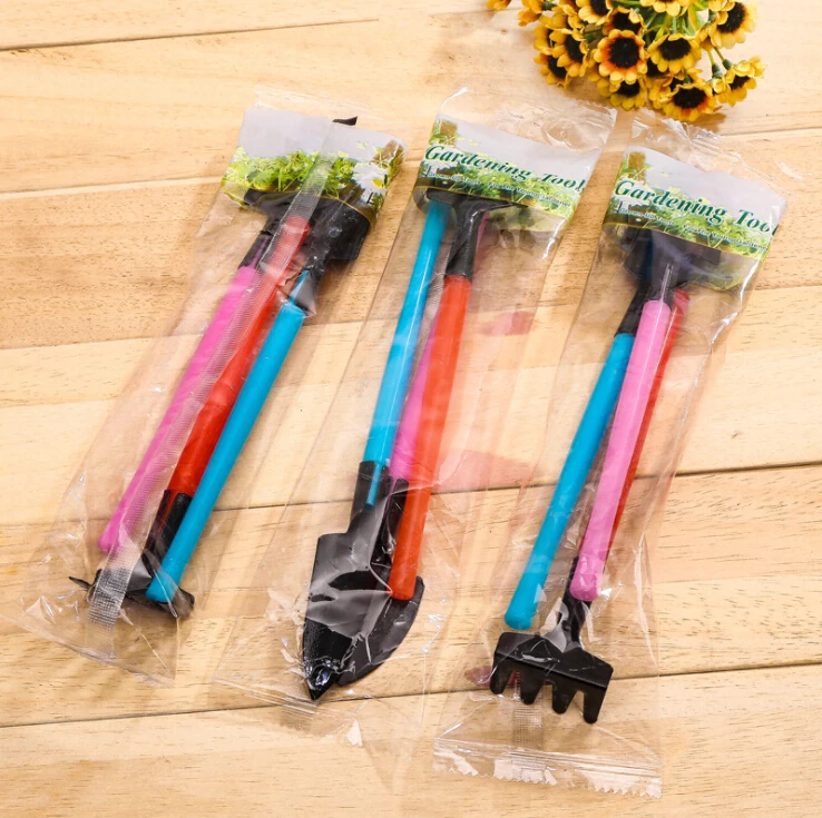 Комплект из 3 предметов мини завод садовый инвентарь пластиковая ручка садовая