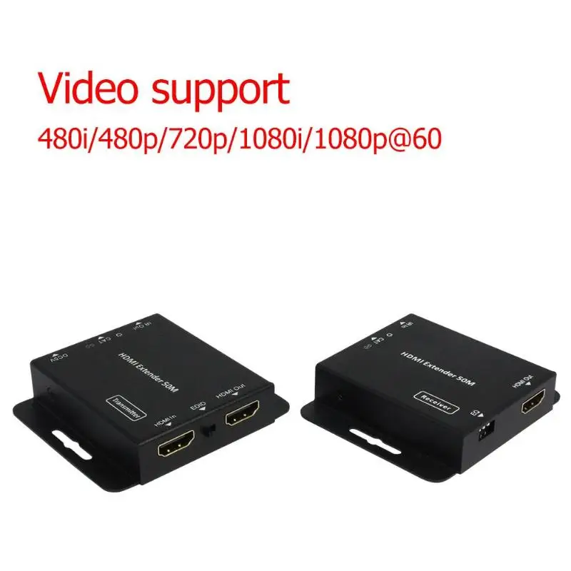 E50C HDMI удлинитель 1080 P RJ45 сетевой кабель сигнала наполнитель Ethernet передатчик