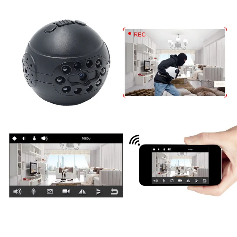 Новая беспроводная мини-камера Full HD 1080p Micro-Cam инфракрасное Обнаружение движения DV