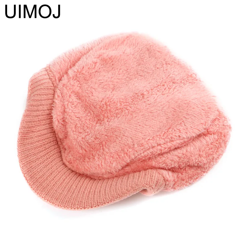 Однотонные вязаные береты UIMOJ осенне-зимние теплые модные женские шапки 7 цветов |