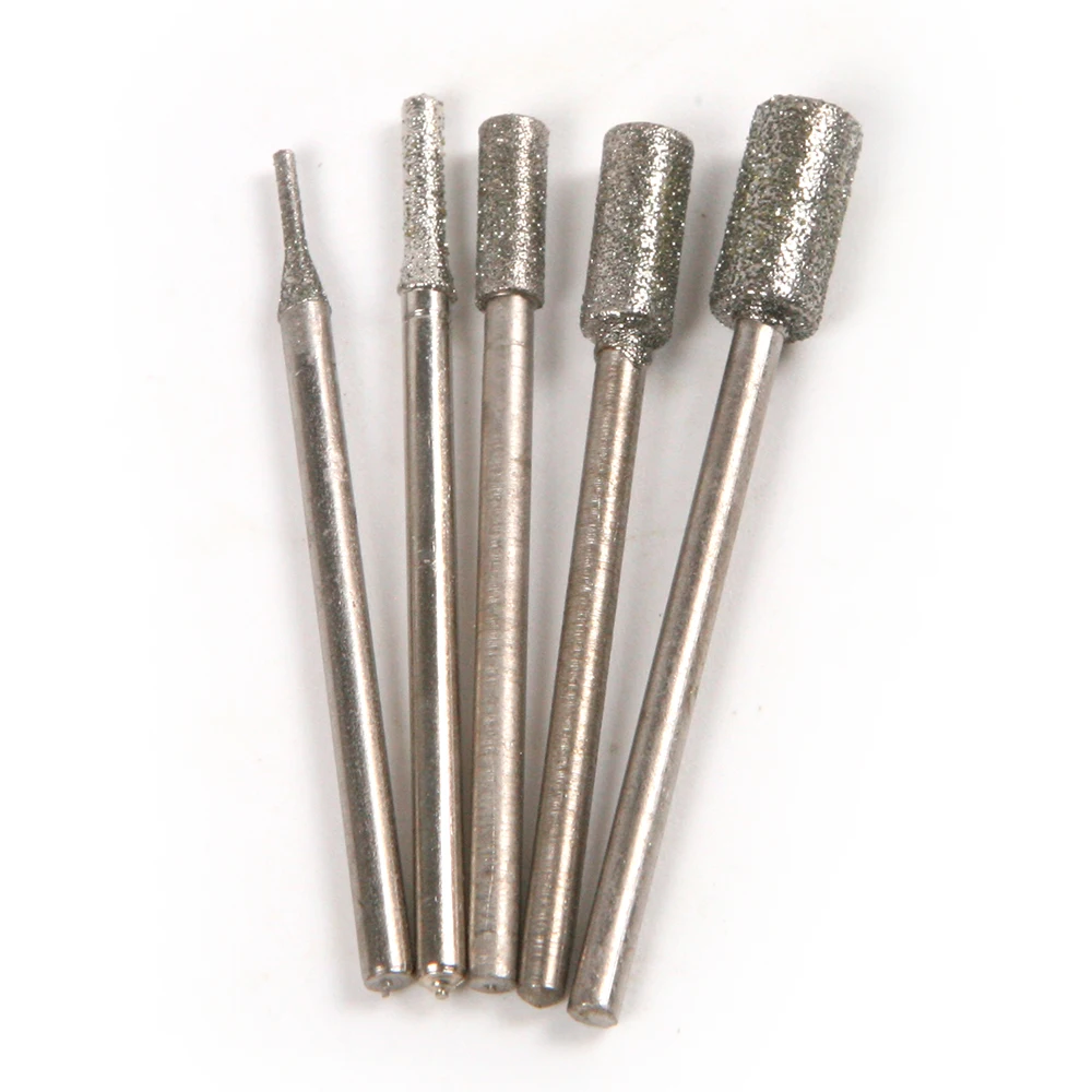 Good Quality 50pcs/set 1/2/3/4/5mm Diamond Grinding Rods For Rotary Tool for Using in Drilling Machines Engraving Gong Machine |