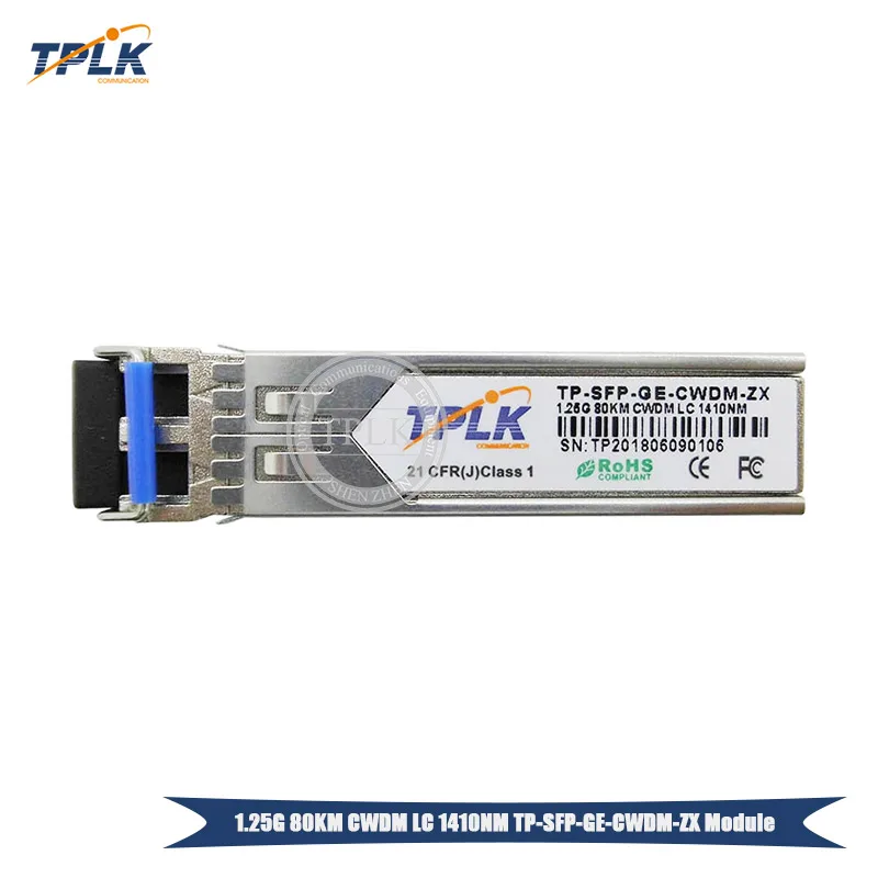 Горячая продажа 1 25G 80KM CWDM LC SFP модуль приемопередатчика длина волны 1310-1430NM