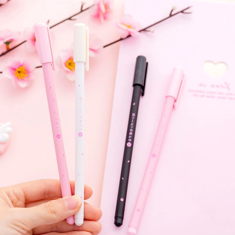 1PC Kawaii Gel Pens Cute Cherry Creative Neutral For Kids Gift School Office Supplies Japan Stationery |