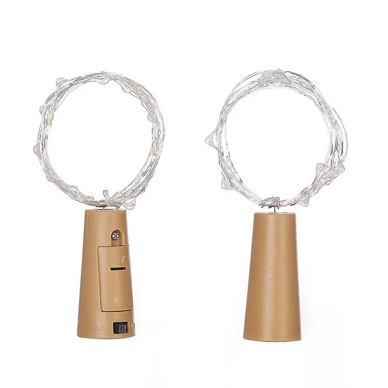 

1 шт. 20 светодиодный ных ламп в форме пробки затвор свет 2 м стекло вино светодиодная медная проволока гирлянда для рождества свадьбы вечерин...