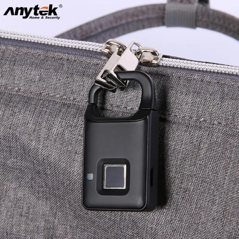 Anytek P4 USB Перезаряжаемый смарт замок без ключа с защитой от кражи для безопасности