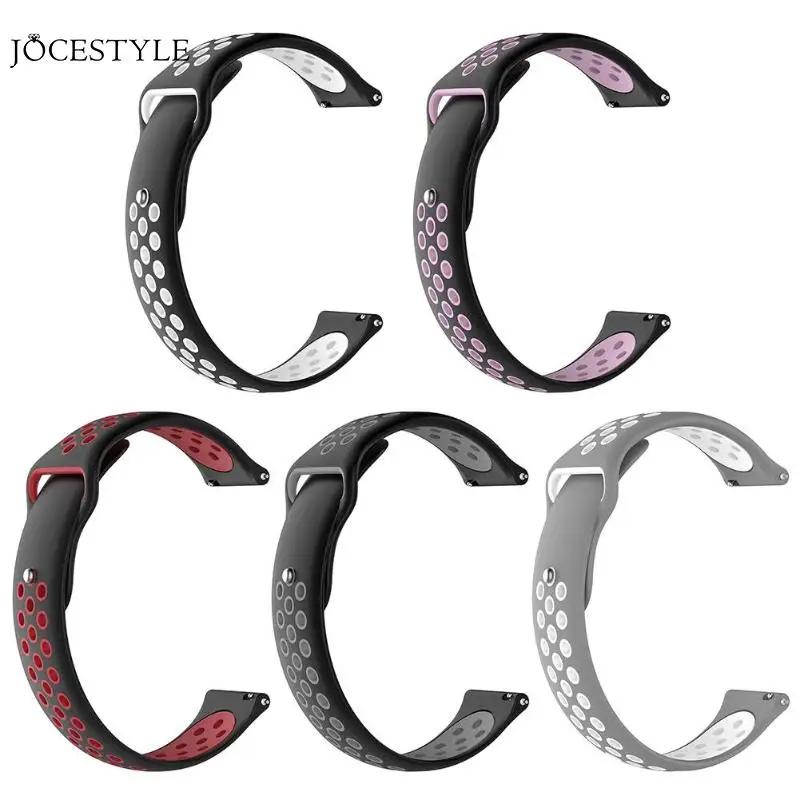 Ремешок силиконовый для наручных часов Ticwatch C2 спортивный резиновый