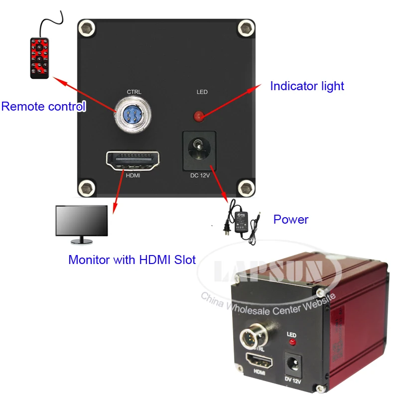 Autofocus Auto Focus Focal 1080P 60FPS SONY Sensor HDMI Video Industry Microscope Camera C-Mount Remote Control For PCB SMD SMT |