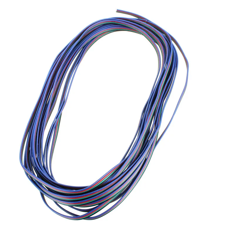 CLAITE 10 м 4 Pin 22 AWG удлинитель Кабель провод для RGB Светодиодные полосы света шнур 3528