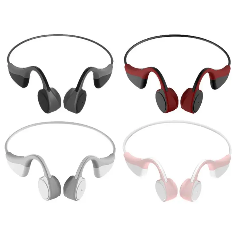Беспроводные Bluetooth наушники с костной проводимостью анти помех микрофоны