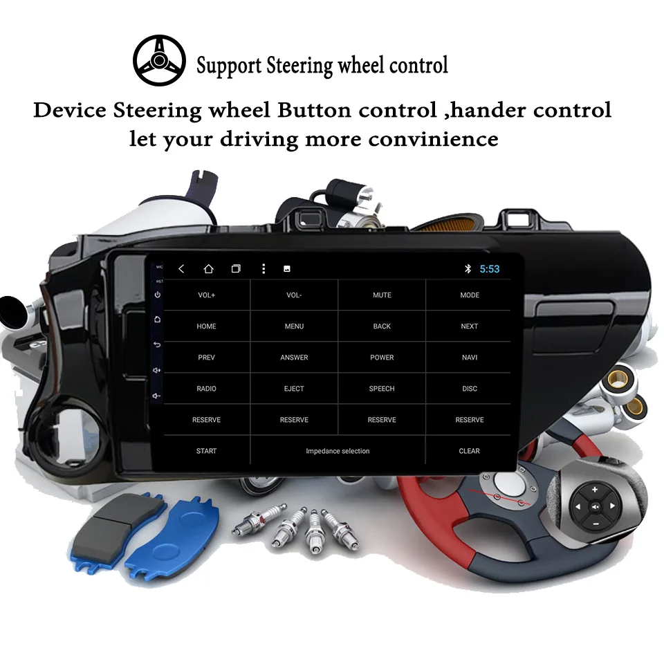 Автомобильный DVD плеер Android 10 0 ОЗУ 6 ГБ ПЗУ 128 для Toyota Hilux 16 17 2018 19 автомобильное