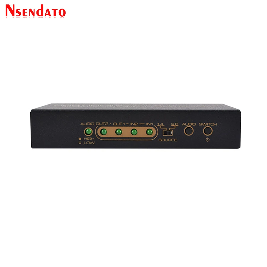 4K * 2K HDR HDMI переключатель сплиттер 2x2 2 в Выход 4k @ 60 Гц шкала вниз аудио EDDID