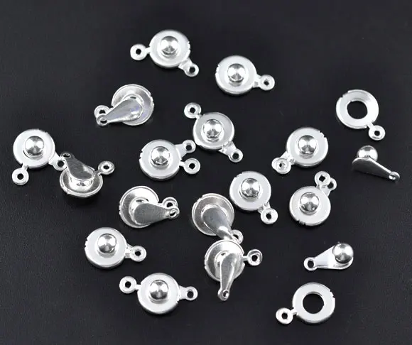 Милая 50 Посеребренная крепежная застежка для прицепа 18x9 5 мм (B09384)|jewelry women|jewelry