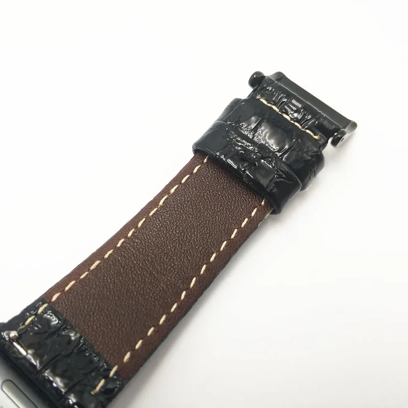 Ремешок AKGLEADER из натуральной кожи под крокодиловую кожу для Apple Watch Series 1 2 3 4 iWatch |