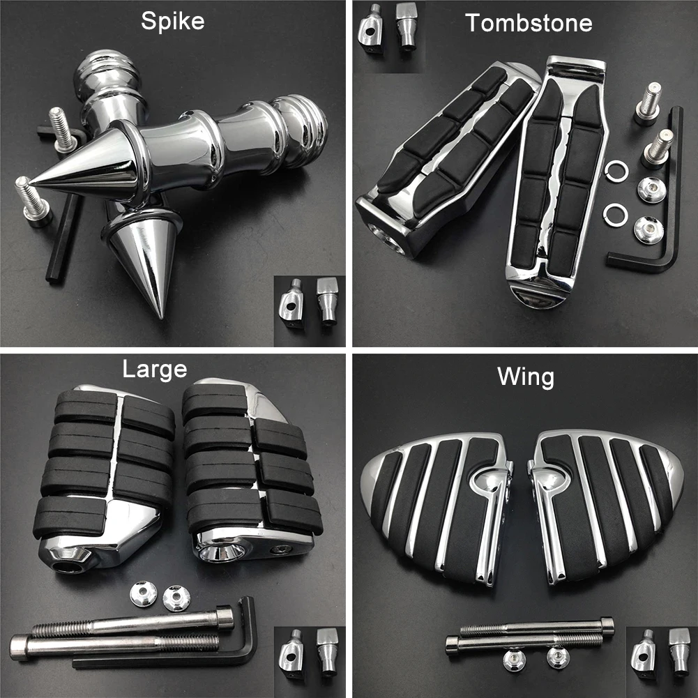 

Большая передняя подставка для ног, подходит для Yamaha V-Star Virago XV 250, все годы, мотоциклетная подставка для педали, подставка для ног, резиновая ...