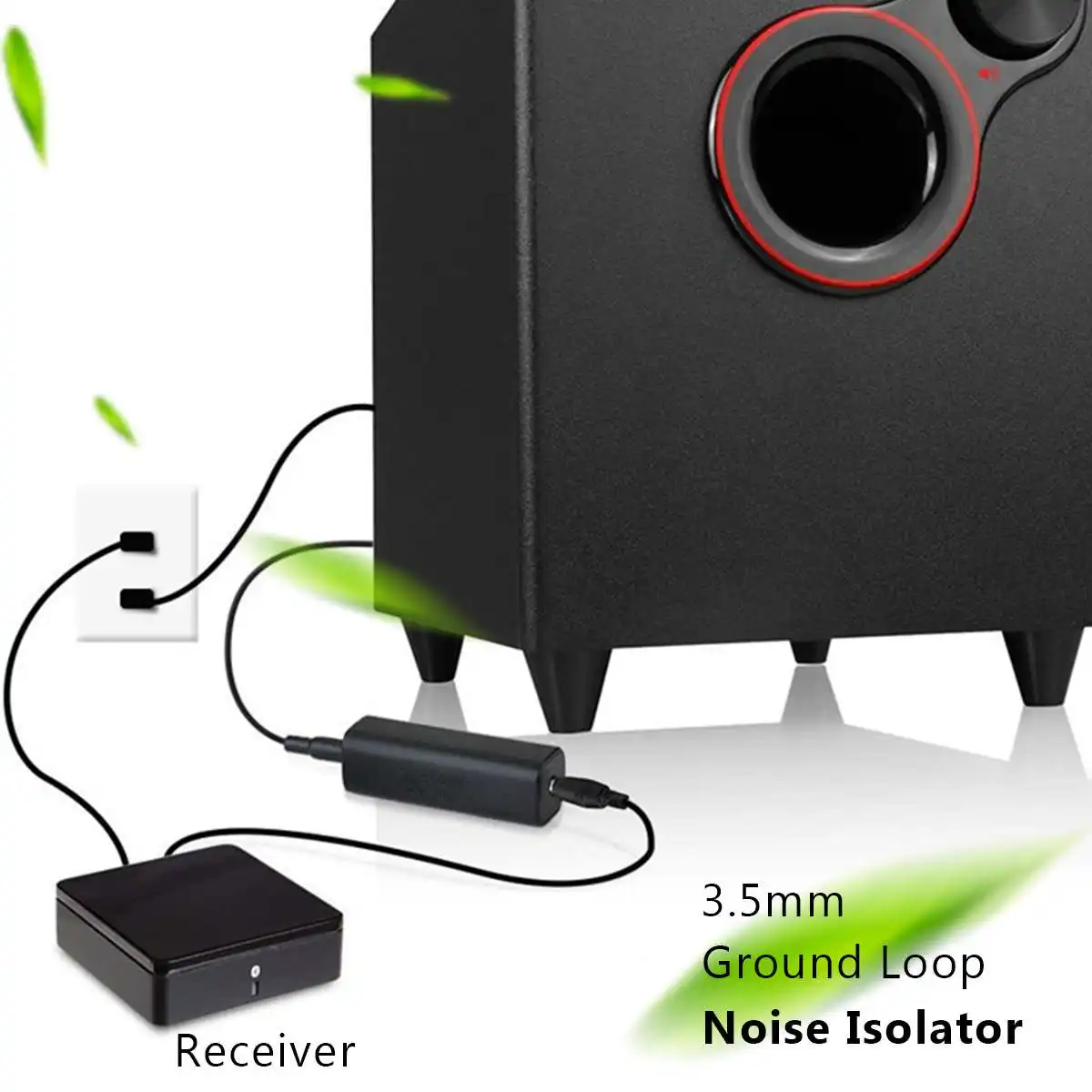 LEORY 1pc Jack Audio Loop Noise Isolater Signal Anti-interference Filter 3.5mm Current sound canceller | Электроника
