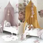 Детская кровать с москитной сеткой для принцессы, Детское покрывало для кровати, занавеска, декор для постельного белья, подвесная купольная сетка для кроватки