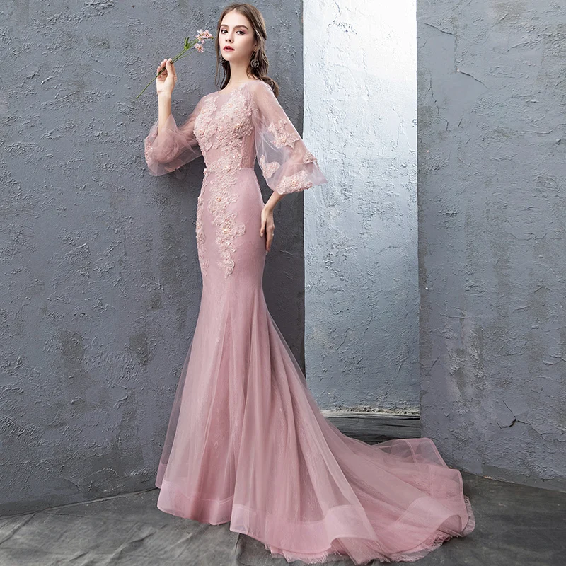Vivian's Bridal романтичное волшебное с цветочным принтом вечернее платье русалки