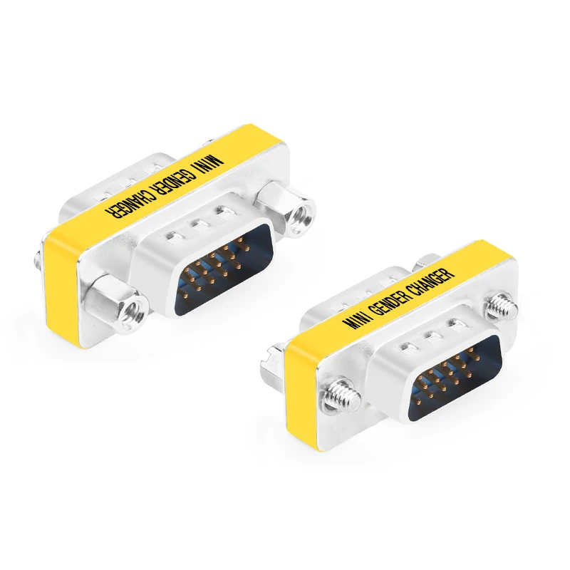 D Sub15 VGA HD15 Pin Пол смены Удлинительный кабель Мини конвертер Aux адаптер разъем