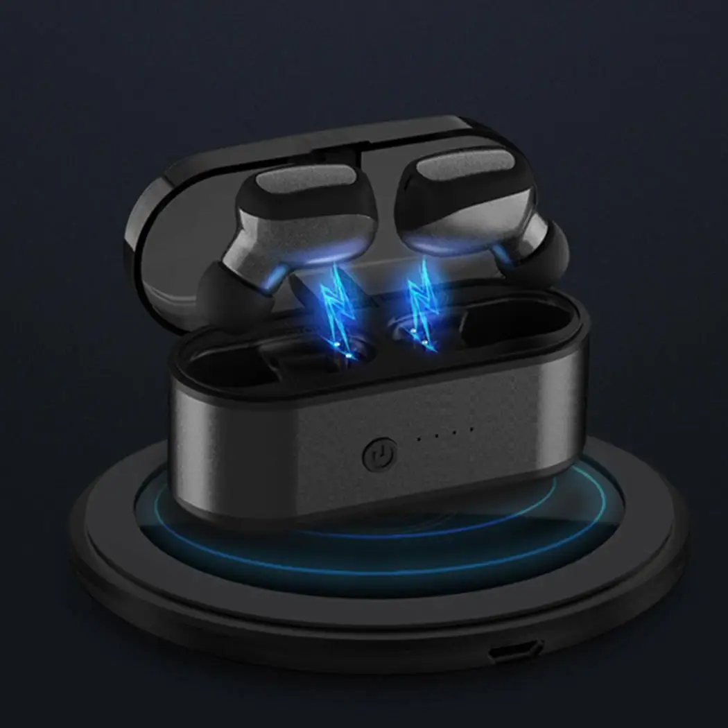 Бинауральные мини беспроводные наушники вкладыши Спортивная bluetooth гарнитура 5 0