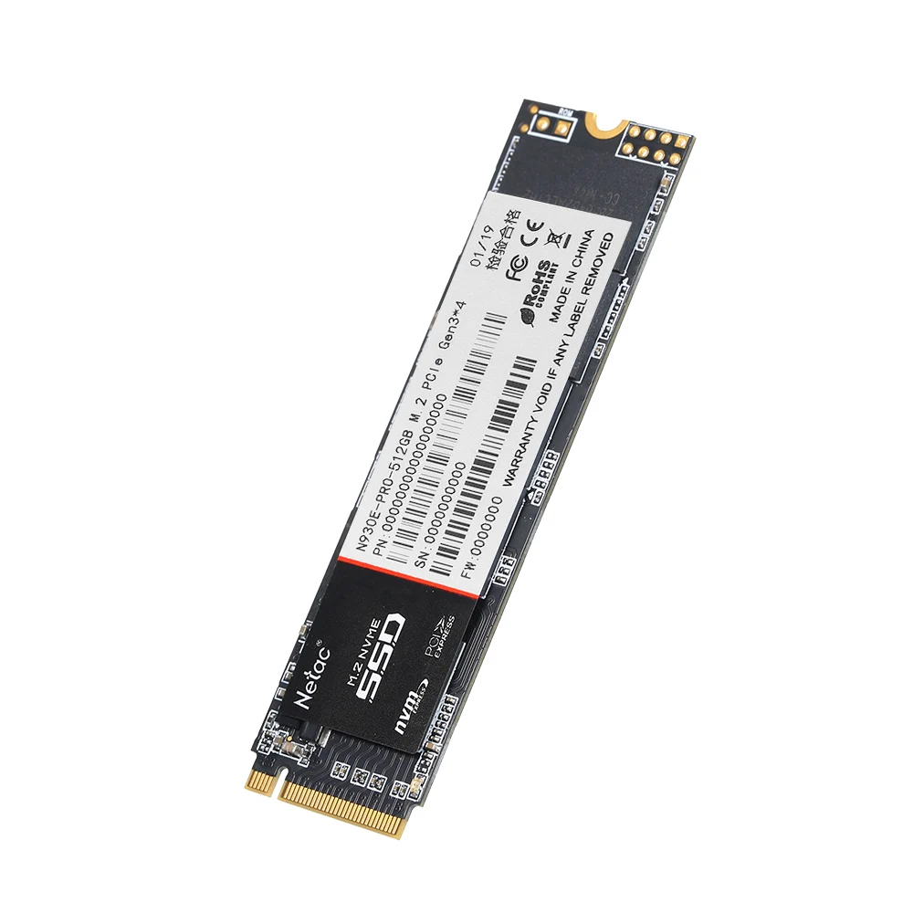 Твердотельный накопитель Netac SSD 128 ГБ 256 512 ssd Pro M.2 2280 NVMe PCIe Gen3 * 4 3D MLC/TLC NAND|Внутренние