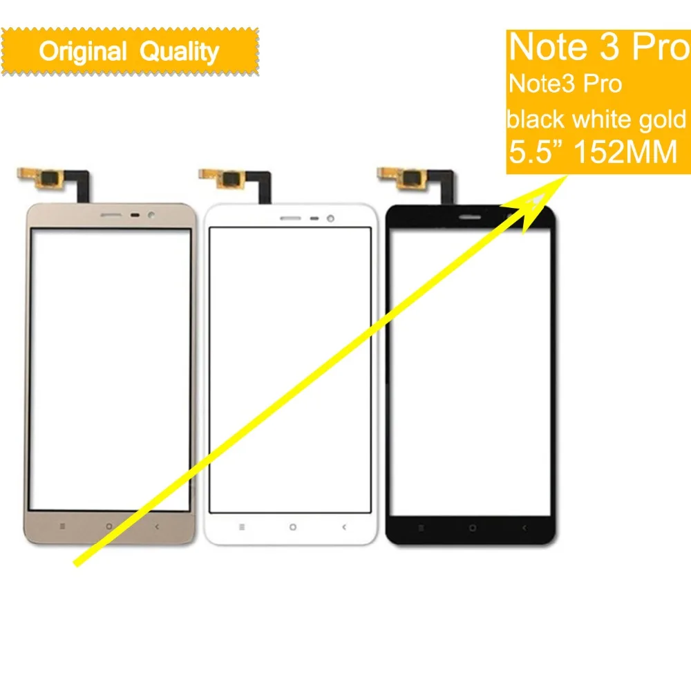 Felfial 10pcs/lot For Xiaomi Redmi Note 3 150mm Pro Note3 152mm Touch Screen Digitizer Panel Sensor Front Glass | Мобильные телефоны