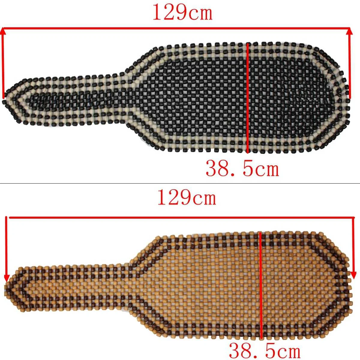 

Universal Wooden Bead Beaded Massage Front Seat Cushion Cover Car Van Office Summer Seat Covers Black Brown