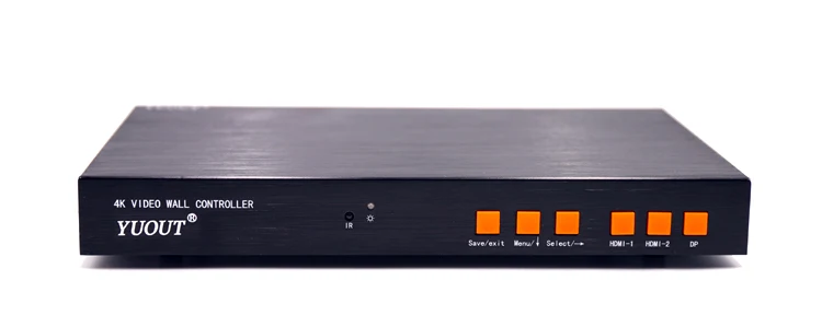 YUOUT 4K @ 60Hz HDMI 2x2 видео настенный контроллер DP/HDMI процессор 4TV показывает Сращивание