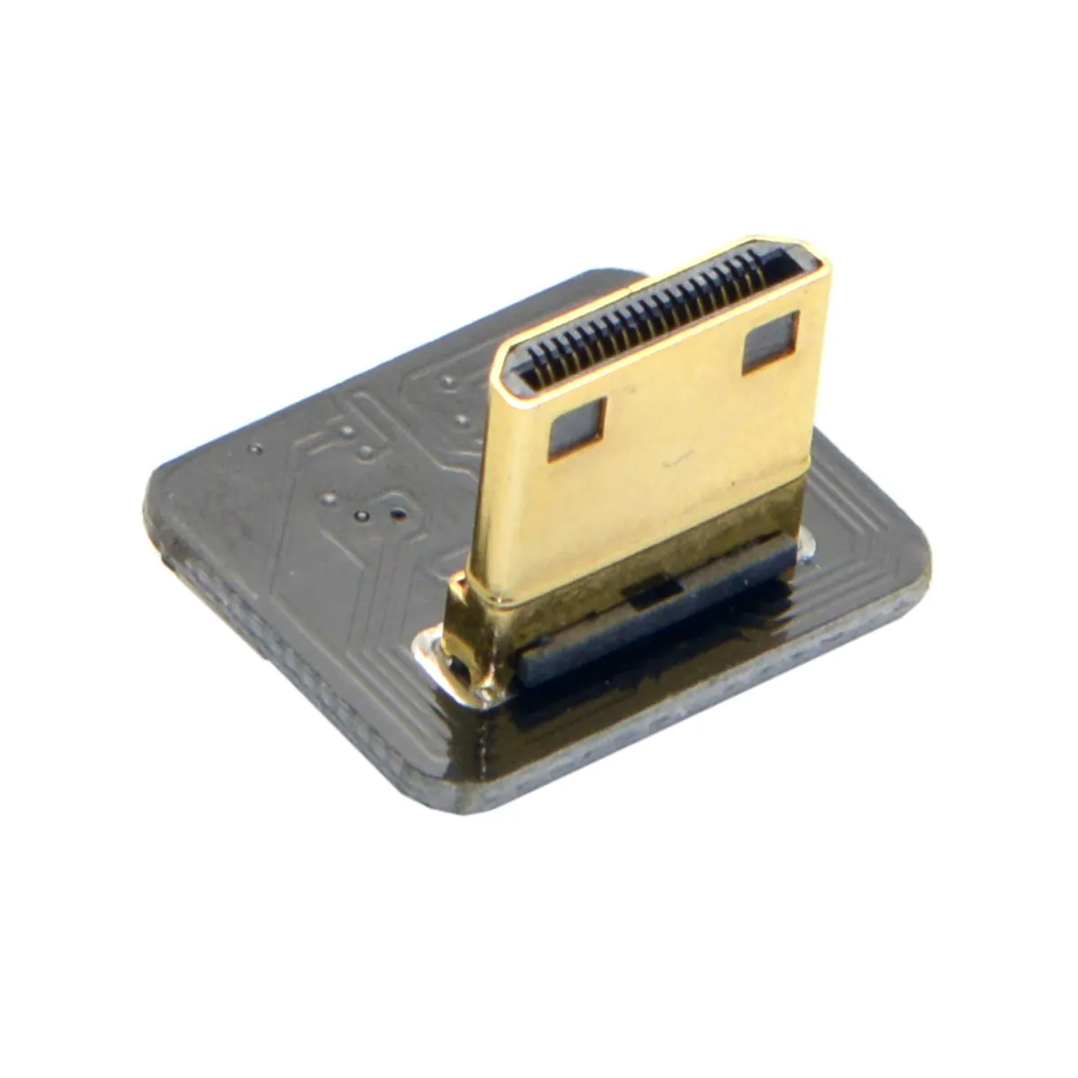 

Jimier FPV Mini HDMI-compatible Type C Male Connector Down Angled 90 Degree for FPV HDTV Multicopter Aerial Photography