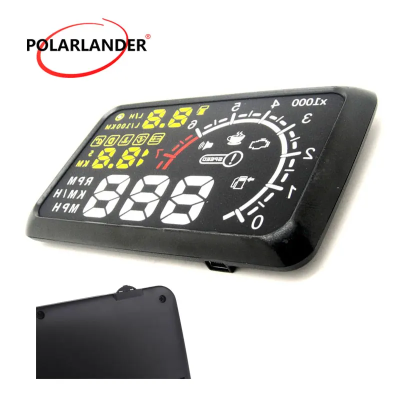 HUD аварийная система лобовое стекло проект автомобиля детектор OBD интерфейс