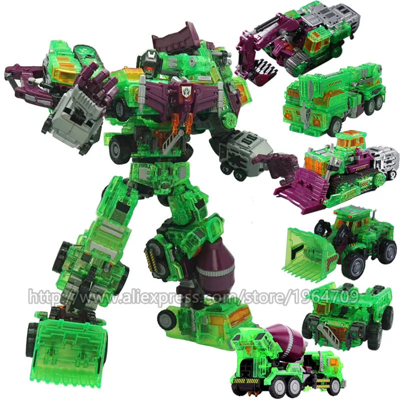 НБК 6 в 1 Разрушитель робот игрушечные лошадки обработки свежий зеленый кристалл