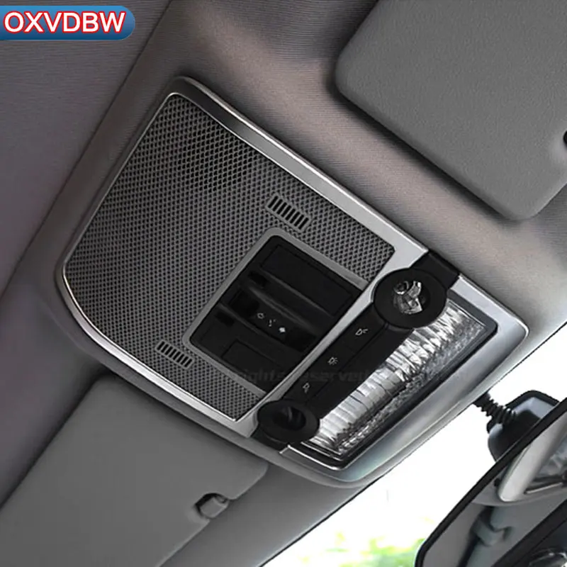 For bmw f15 f16 Stainless steel Front and rear reading lamp Panel Decorative Frame Cover Interior Sticker x5 x6 Accessories | Автомобили и