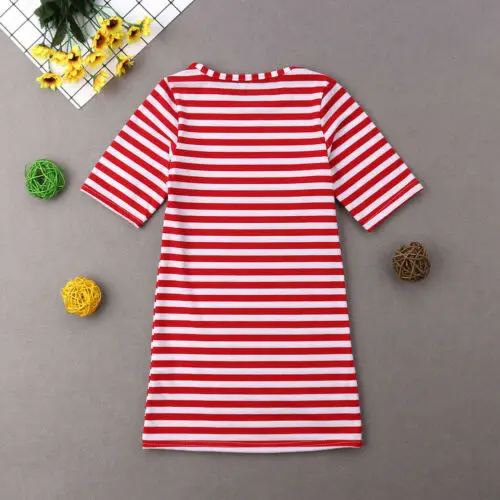 Платье для мамы и дочки платье макси в полоску с бантом семейная