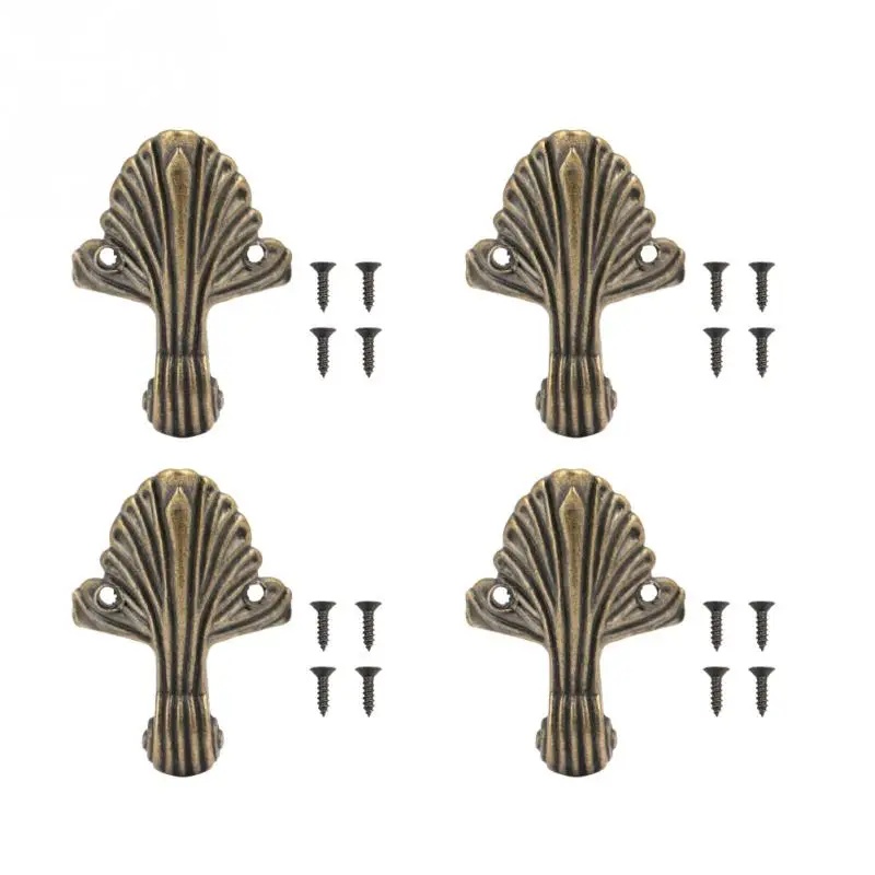 4 шт./компл. античный деревянный угловой ящик защита для ног прочная Подарочная