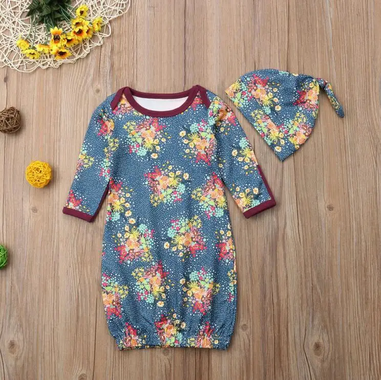 2 шт. детское одеяло муслиновая пеленка Пеленальный мешок шляпа одежда для сна