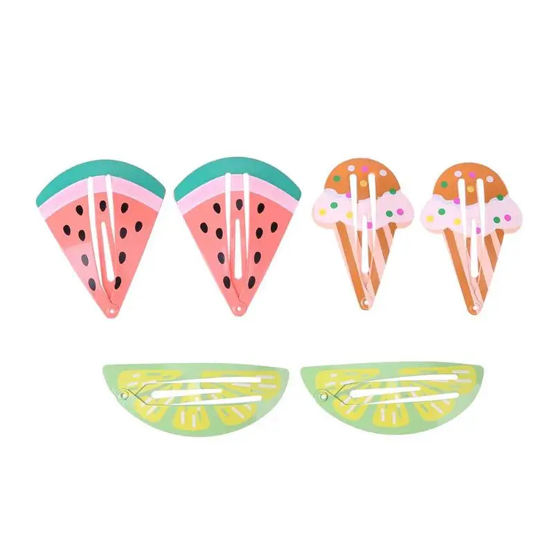 6 Pcs Baby Hair Accessories Lovely Cute Hairpins Cartoon Clip Kids Hairpin Party Girl Headbands | Детская одежда и обувь