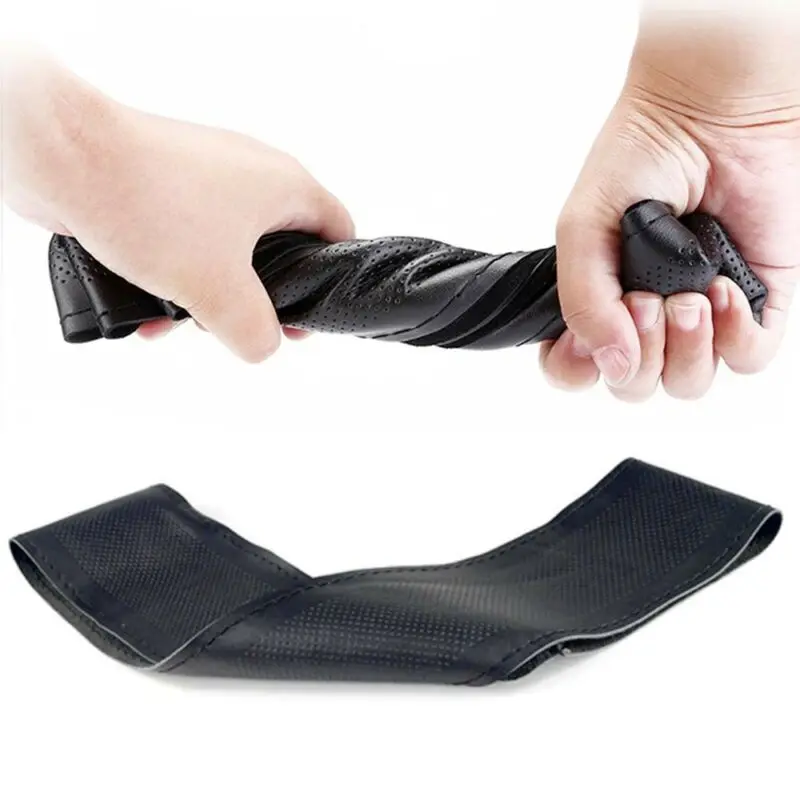 Чехол для руля из воловьей кожи GLCC с иглами и ниткой нескользящий чехол диаметром