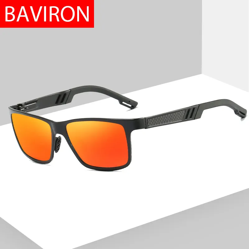Солнцезащитные очки BAVIRON мужские поляризационные прямоугольной формы|Мужские